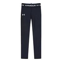 安德玛(Under Armour)儿童裤子女童打底裤女大童专业运动紧身裤训练长裤速干裤1373954 黑色 130