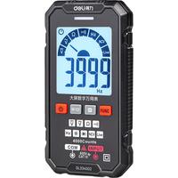 得力（deli）大屏数显万用表多用表电流表万能表超薄智能带电容3999位自动量程