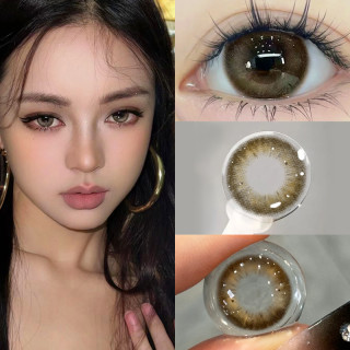 DUOXIU朵秀美瞳半年抛无锁边自然大直径14.5狗狗眼隐形眼镜 800