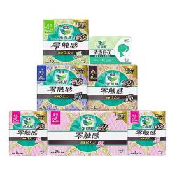 乐而雅 零触感特薄透气 卫生巾  全周期日夜91片