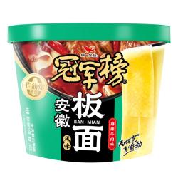 统一 冠军榜安徽板面麻辣牛肉味 桶面 非油炸 方便面 泡面 140g*1桶