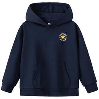 Converse匡威童装男童卫衣2025秋季连帽卫衣打底衫中大童女童休闲复古 藏青蓝 160 /80 【身高158-170cm】