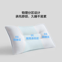 林氏生活(LINSY HOME)枕头男女护颈椎助睡眠枕芯睡觉宿舍单人纤维家用林氏家居 【白色 】抗菌舒眠枕 一对