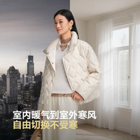 波司登25新款90鹅绒轻薄羽绒服女短款立领通勤商务保暖外套B250134114 |8F34  160/84A 体重约100-110斤