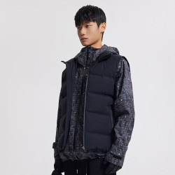 卡宾 男装90鸭绒羽绒马甲24秋冬外套保暖A3244140006 煤黑色01 XL /180/52
