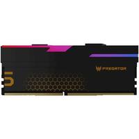 宏碁掠夺者 48G(24G×2)套装 DDR5 6000频率 台式机内存条 Hermes冰刃系列 RGB灯条(C28) 石耀黑