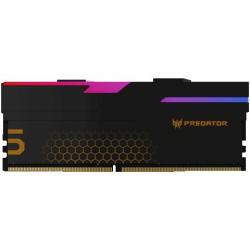 PREDATOR 48G(24G×2)套装 DDR5 6000频率 台式机内存条 Hermes冰刃系列 RGB灯条(C28) 石耀黑