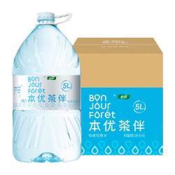 怡宝 本优茶伴(武夷山泡茶水)包装饮用水 5L*4瓶 桶装水 整箱装