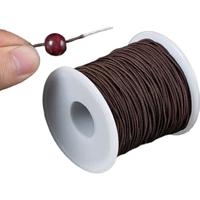 八海鸟【买一送三】弹力线手串包芯串珠皮筋佛珠线手链绳星月菩提绳子 咖色弹力线粗1mm【带】