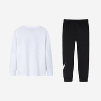 NIKE 耐克童装2024年春秋长袖+长裤2件套螺纹柔软舒适儿童套装 110 /56(5)
