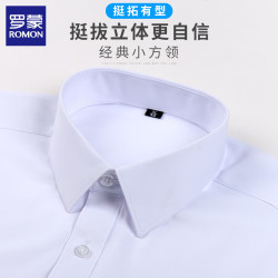 罗蒙 男士长袖衬衫商务正装 男  41