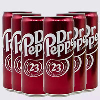 Dr Pepper 胡椒博士（Dr Pepper） 进口胡椒博士Dr Pepper原味碳酸饮料汽水330ml/罐 新日期 原味6罐