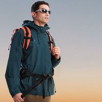 CAMEL骆驼男女单层冲锋衣冬季外套保暖时尚百搭防风登山服休闲风衣