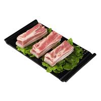 郯润食品 黑猪去皮五花肉条4斤/袋 冷冻去皮五花肉生鲜红烧酱卤食材