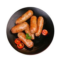 郯润食品 黑猪肉烤肠原味400g/8根肉含量大于90% 纯肉烤肠香肠食材