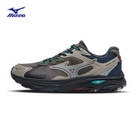 美津浓(MIZUNO)25年秋冬男女加厚防滑复古老爹鞋RACER S 防泼水跑步鞋 06/铁塔灰/铝色/乌木灰/基戈拉【9.2】 38.5 (245mm)