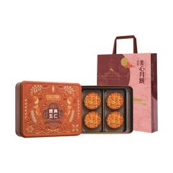 美心 中国香港 美心（Meixin）果仁五仁 港式月饼礼盒 740g