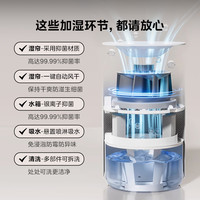 美的 Midea无雾加湿器W40S家用静轻音大雾量空调喷雾造雾机 浅白色