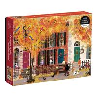 GALISON 邻里秋色拼图1000片 手工益智玩具  约69×51cm