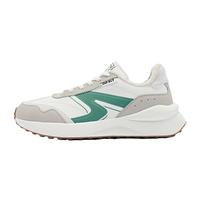 乔丹QIAODAN女鞋独白休闲鞋2025复古老爹鞋跑步鞋舒适运动鞋子女 象牙色/苍绿（加绒） 38.5