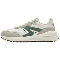 乔丹QIAODAN女鞋独白休闲鞋2025复古老爹鞋跑步鞋舒适运动鞋子女 象牙色/微波绿（四季款） 40