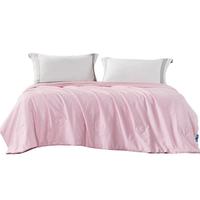 富安娜 蚕丝被100%双宫桑蚕丝夏被 纯棉提花喜被 双人3斤cm