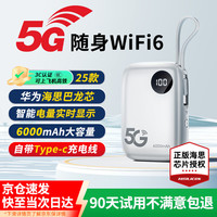 烁盟 SHUOMENG 海思巴龙芯5g随身移动wifi6千兆双频cpe路由器免插卡企业级无限流量2025款三网通高速直播