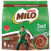 Nestlé雀巢(Nestle) 马来西亚 美禄巧克力味麦芽可可速溶三合一 462g*3袋 美禄可可麦芽冲饮(42条*33g))