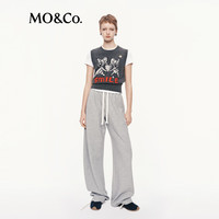 MO&Co.毛衣背心2025秋猫和老鼠联名系列刺绣绵羊毛短款MBE3SWT049 深花灰色 XS /155