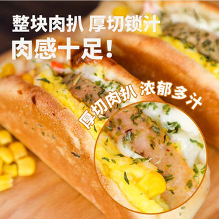 安特鲁七哥 肉扒包600g/6个装 整块肉扒夹心面包 儿童早餐微波加热即食 肉扒包600g 6个装