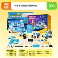 洪恩 编程AI体验课4节课配套智能创作礼盒玩具电动积木零基础启蒙T