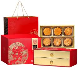 稻香村 蛋黄莲蓉月饼礼盒 600g