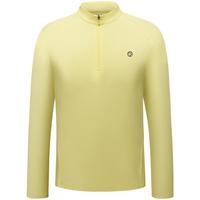 必迈2025跑步魔方透湿长袖运动t恤半拉链训练服休闲通勤上衣 苍穹黄【男】 S