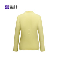 必迈2025跑步魔方透湿长袖运动t恤半拉链训练服休闲通勤上衣 苍穹黄【女】 S