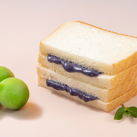 福事多 厚切面包吐司休闲零食老面包儿童手撕早餐办公室点心 牛乳乌梅子酱夹心吐司500g