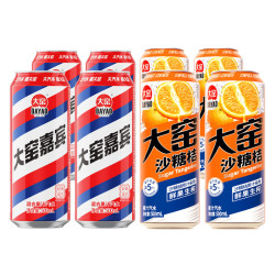 大窑 果汁汽水 嘉宾+橙诺+荔爱 500ml*8罐