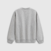 Gap【大小童同款】男女童2025秋季logo抓绒卫衣儿童装829305 灰色 110 /56(4-5岁)