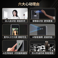 云丁 D60 3D人脸掌静脉 标准锁体版 智能门锁