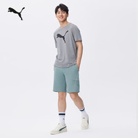 彪马（PUMA）纯棉白色休闲短袖T恤男女款新款夏季印花运动上衣 690410