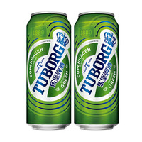 TUBORG 乐堡 绿罐绿瓶纯生听装易拉罐低度整箱啤酒