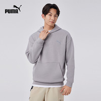 运动卫衣男款宽松运动休闲加绒连帽套头衫 686854puma奥莱 热带湖蓝-22 L