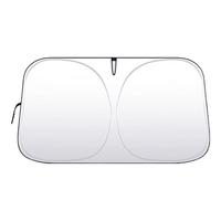 车主日记汽车遮阳挡板双层加厚钛银2025车内前挡车窗防晒隔热伞罩 钛银【所有车型通用】