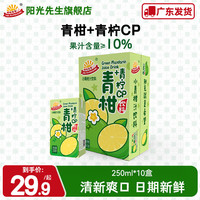 阳光先生 MR.SUNSHINE 提子汁茅根竹蔗水蜜桃味果汁饮料250ml*10礼盒装 家庭聚会团建 小青柑汁250ml*10盒