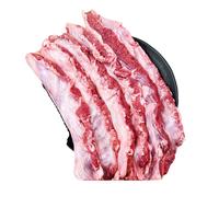 高金食品 【1号会员店】精修猪大油边净重2斤猪油边稀缺部位烧烤食材猪肉