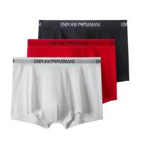 安普里奥·阿玛尼（Emporio Armani）七夕情人节礼物 轻奢男士平角内裤3件套装