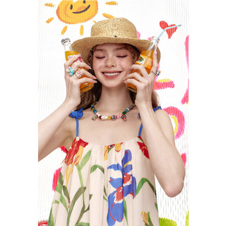 妖精的口袋吊带碎花连衣裙女2025年春夏新款设计感气质度假裙子