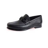 Salvatore Ferragamo Ferragamo）夏季Gancini真皮男士皮鞋688525 3E 黑 42 =8