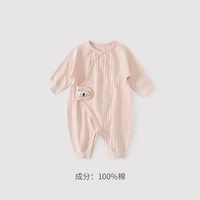 巴厘小猪婴儿连体衣春秋季新生儿绑定哈衣爬爬服春款小月龄宝