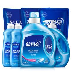 蓝月亮 洗衣液组合香型2kg瓶+1kg*3袋+500g*2瓶+1kg瓶 机洗手洗 品质严选