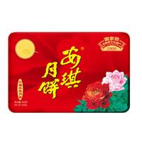 安琪六福齐来月饼礼盒600g 传统五仁莲蓉蛋黄中秋 安琪六福齐来月饼礼盒600g
